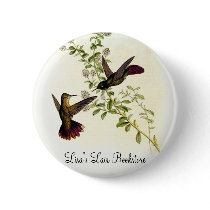 Gould - Tyrian-Tail Hummingbird buttons by LisasLair Gould - Tyrian-Tail Hummingbird buttons