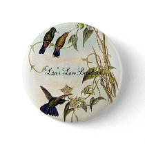 Gould - Violet-Tail Hummingbird buttons