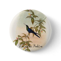 Gould - Waterton's Wood-Nymph Hummingbird buttons