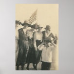 goup with flag boy with binoculars posters