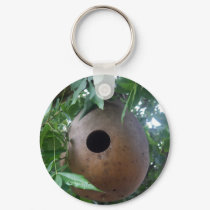 Gourd Birdhouse Keychain
