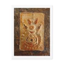 Gourd Mask_African Art Mask Postcard 698