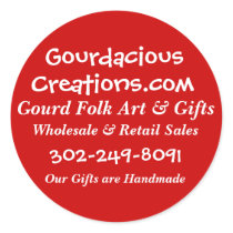 Gourdacious, Creations.com, Gourd Folk Art & Gi... stickers