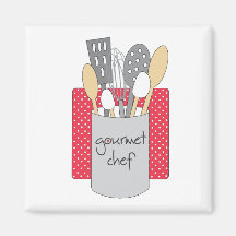 Gourmet Chef Kitchen Magnet