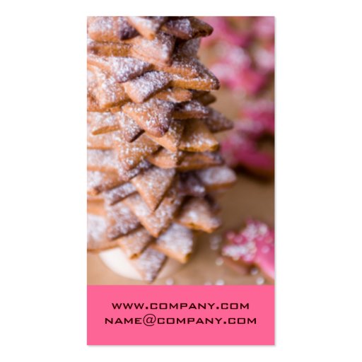 Gourmet Cookies Business Cards (back side)