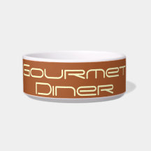 Gourmet diner cat water bowls