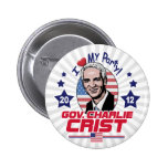 Gov. Charlie Crist 2012 Gear Pinback Buttons