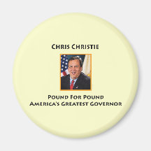 Gov. Chris Christie Refrigerator Magner Refrigerator Magnets