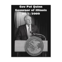 Gov Pat Quinn (Governor of illinois) postcards