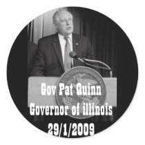 Gov Pat Quinn (Governor of illinois) stickers