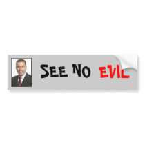 Gov. Patterson: SEE NO EVIL bumper stickers