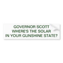 GOV SCOTT GUNSHINE STATE BUMPER STICKERS