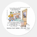Gov Scott Walker Funny Satirical Gifts Tees Etc Round Stickers