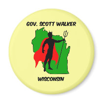 Gov Scott Walker Fridge Magnets