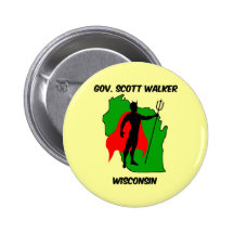Gov Scott Walker Pinback Buttons