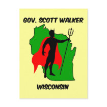 Gov Scott Walker Post Card