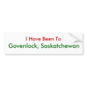 Govenlock, Saskatchewan bumper stickers