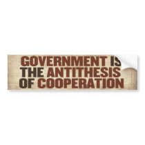 Government Bumper Sticker bumper stickers