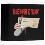 Government Check 3 Ring Binders