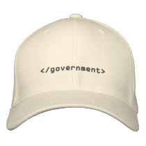 Government End Tag Embroidered Hat