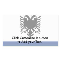 Government Ensign Of Albania, Albania flag Business Card Templates