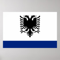 Government Ensign Of Albania, Albania flag Posters