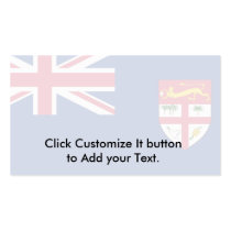 Government Ensign Of Fiji, ethnic Business Card