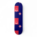 Government Ensign Of Singapore, Sierra Leone Skateboard Deck