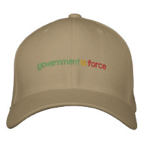 Government Is Force Embroidered Hat embroidered hats