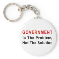 Government Is The Problem Keychain