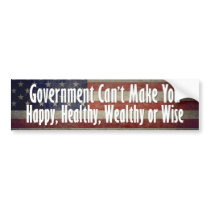 Government is the Problem - Not the Solution Bumper Stickers