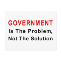 Government Is The Problem Postcard