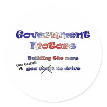 Government Motors stickers by speakup Government Motors stickers