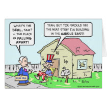 Government neglects America, builds in Middle East cards