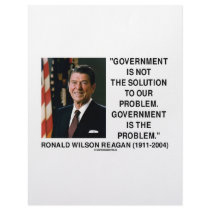 Government Not Solution To Problem Is The Problem letterhead
