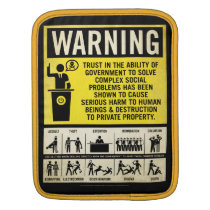 Government Safety Warning Rickshaw Sleeve ipad sleeves