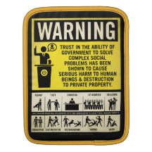 Government Safety Warning Rickshaw Sleeve Sleeves For iPads