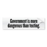 Government & Texting Bumper Sticker