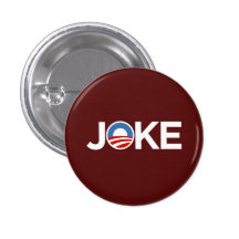 Governments a Joke (Burgundy) Pinback Buttons