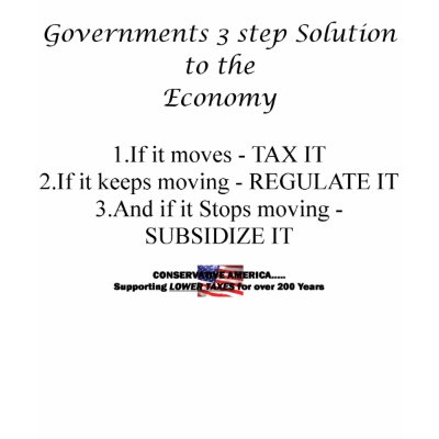 GOVERNMENTS ANSWER TO THE ECONOMY SHIRTS by MyApparel