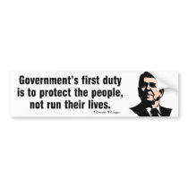 Government's First Duty Bumper Stickers