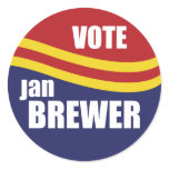 Governor Jan Brewer 2010 Sticker