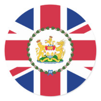Governor Of Hong Kong, China flag stickers