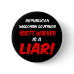 governor scott walker button