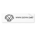 GOVW West, WWW.GOVW.ORG Bumper Sticker bumper stickers