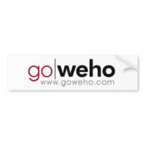 GOWEHO.COM TRENDY WEST HOLLYWOOD BRANDS BUMPER STICKERS