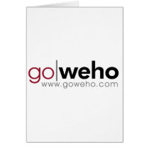 GOWEHO.COM TRENDY WEST HOLLYWOOD BRANDS GREETING CARD