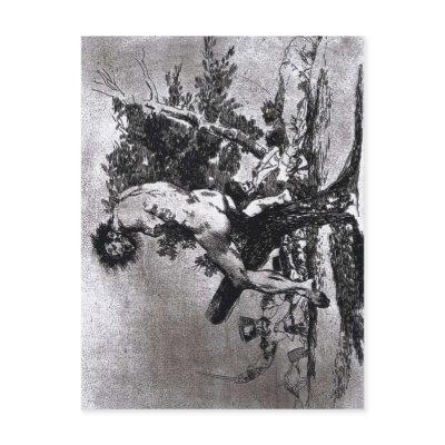 Goya, This is worse 1812-15 Etching and wash, 157 postcard