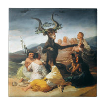 Goya Witches Sabbath Tile