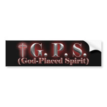 GPS Christian Bumper Sticker